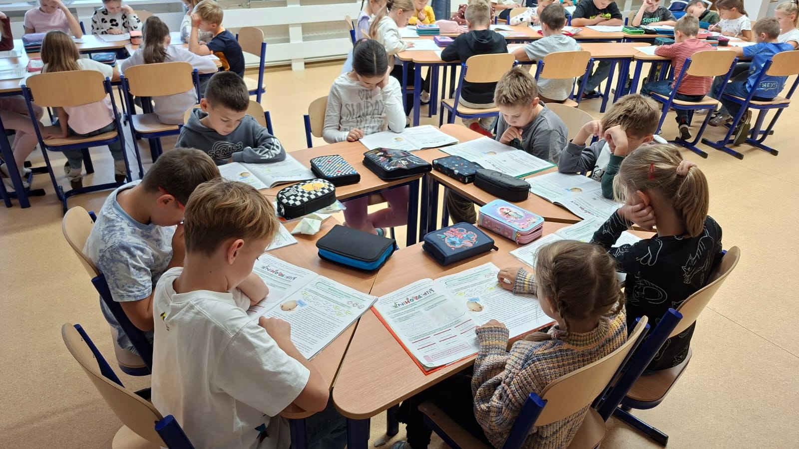 Stretnutie 3.B a 3.C v čitárni